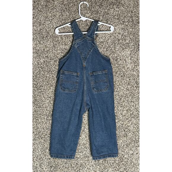 Carhartt Baby Denim Overalls Sz 18M Blue Jean Bibs Classic Rugged Workwear - Picture 3 of 4